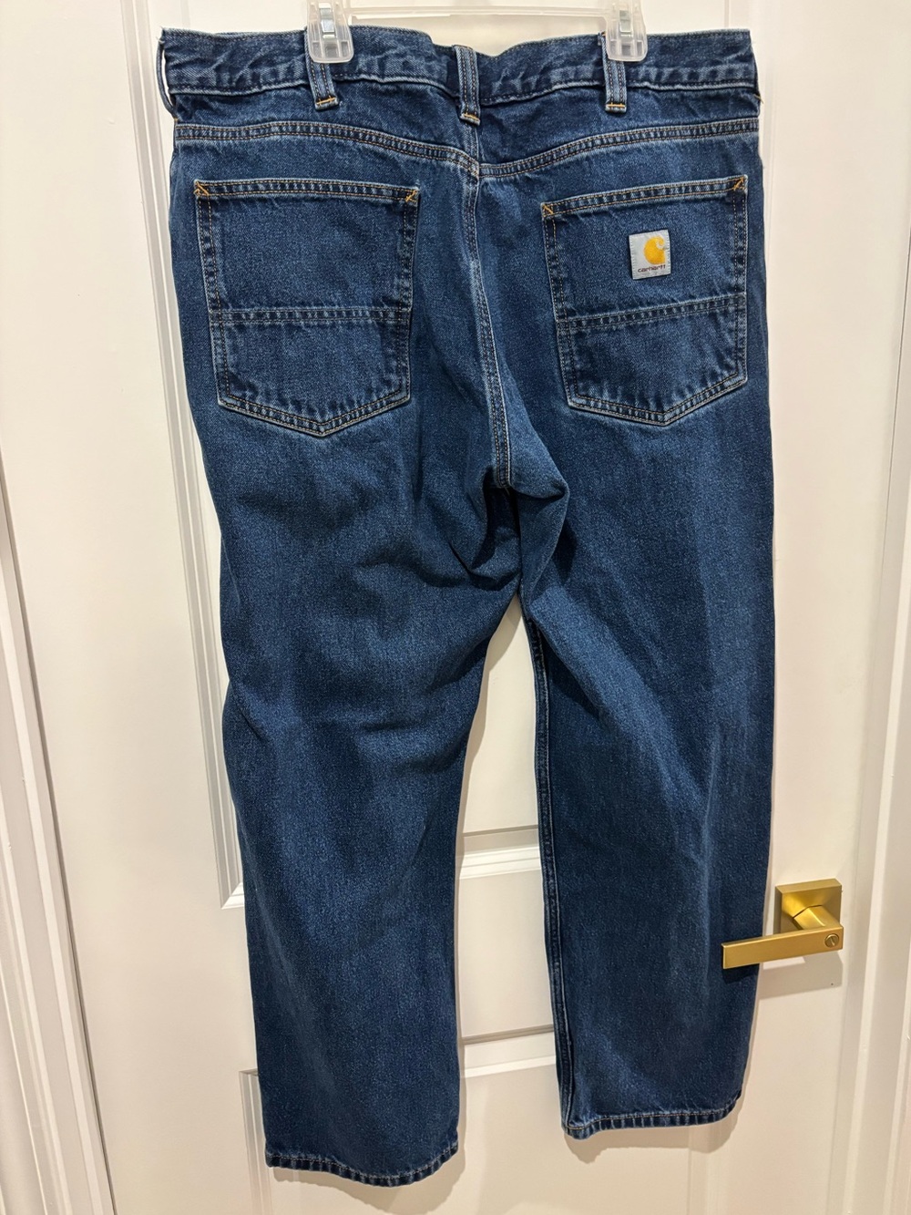 Carhartt Relaxed Fit Medium Wash Straight Jeans 36x30 Like New